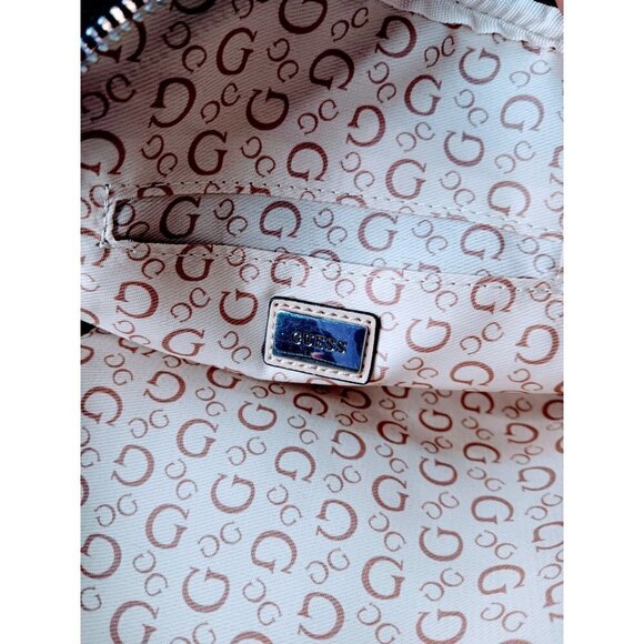 Guess Shiny Black Rectangular Crossbody Bag - Picture 6 of 10